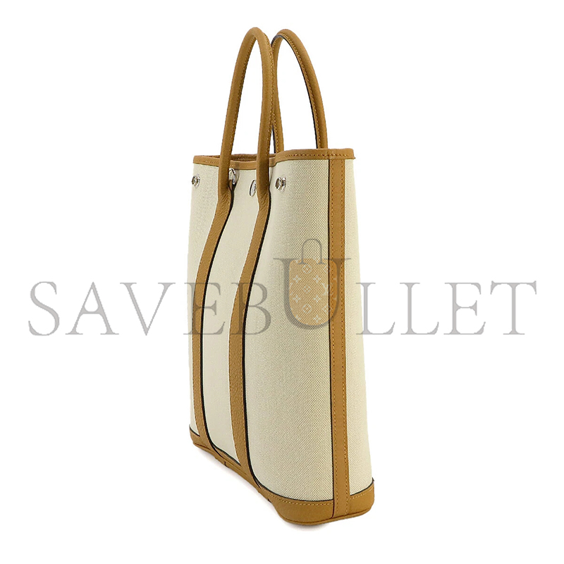 HERMÈS TOILE H NEGONDA GARDEN FILE 28 ETOUPE  (28*23*12cm)